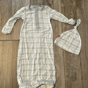 Magnetic Me Plaid Open sleeper Gown